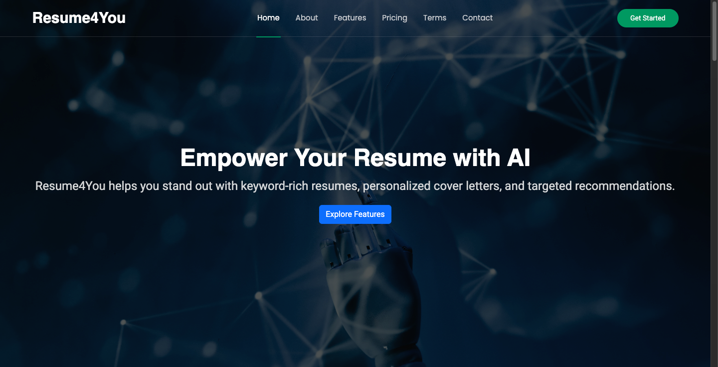 Resume4You website screenshot